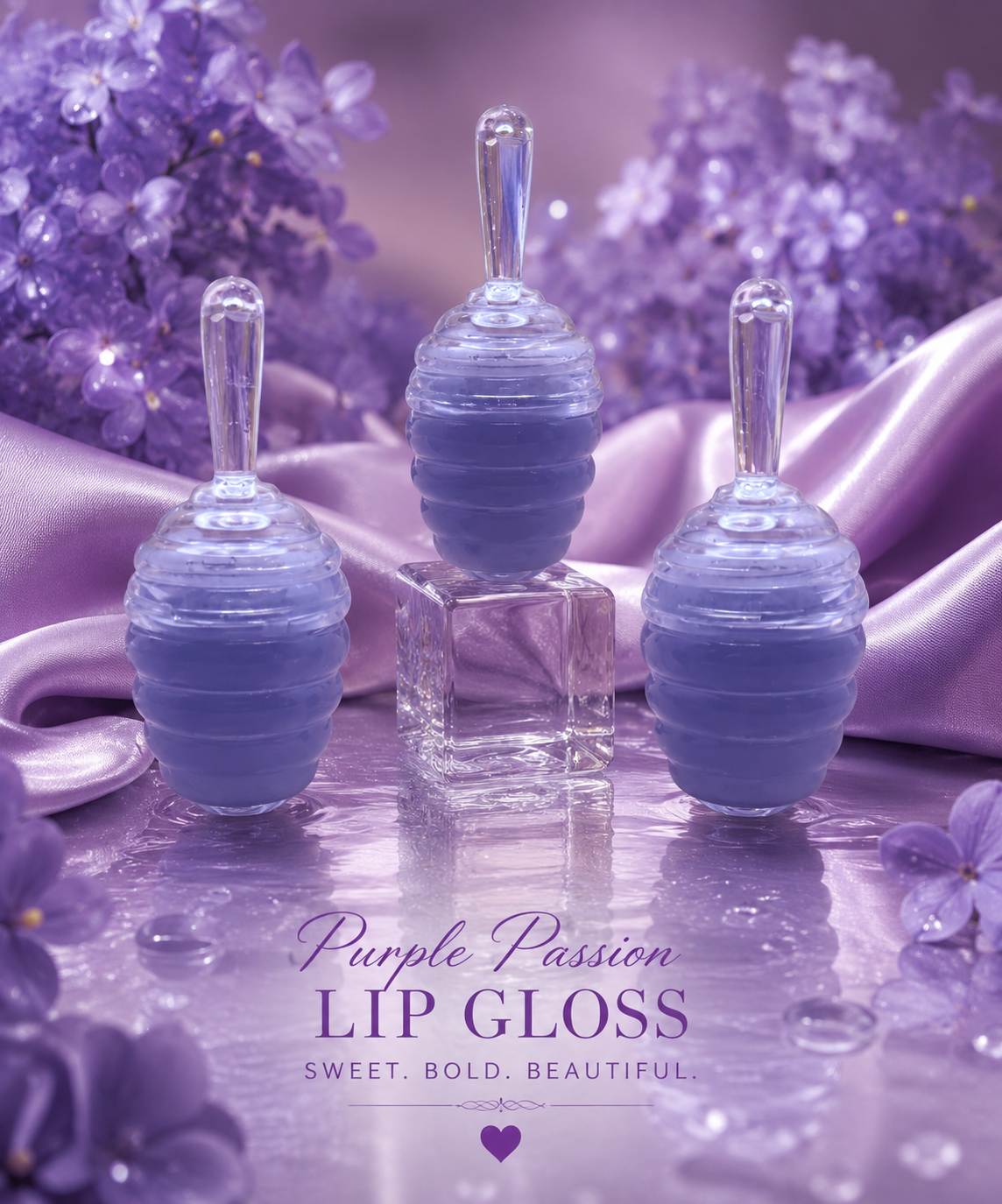 Purple Passion Honeycomb Lip Gloss