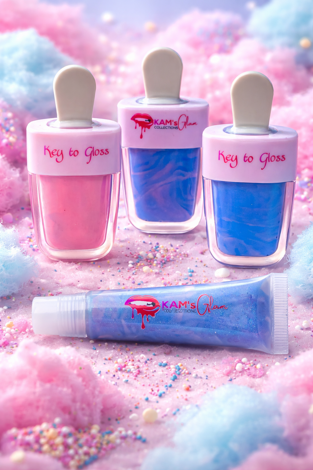 Cotton Candy Popsicle Lip Gloss