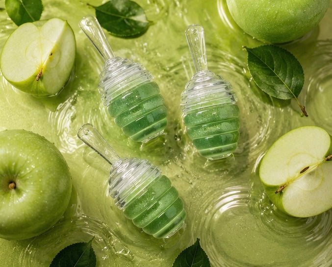 Shimmer Green Apple Honeycomb Lip Gloss